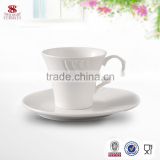 Made in China Ceramic Drinkware Coffee Cup With Saucer