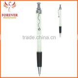 Exhibition Conference Custom Wired Clip Plunger Action Ballpoint Pen With Rubber Grip Ball Pen Supplier thumbnail-6