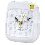 Cute Design Desktop White Alarm Clock With Crescendo Beep Sound thumbnail-1