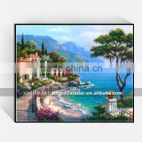 Shu1909 Thick Oil Handpainted Venice Canvas Painting For Coffee bar and Living Room