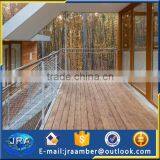 Balcony Stainless Steel Railing Design by AISI 304 Stainless Steel Rope Mesh