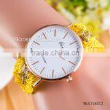 Women New Classic Geneva Ethnic Braided Analog Quartz Chain Bracelet Wrist Watch thumbnail-5