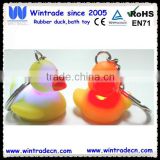 LED flashing duck keychain/duck keychain with light