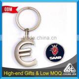 Souvenir Shiny Effect Particular Shape Euro Coin Keychain thumbnail-5