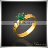 Green Stone Girls Brass Jewelry Wholesale Kundan Ring Designs thumbnail-1