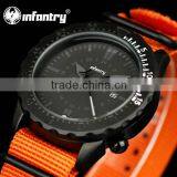 INFANTRY New Trendy Sport Style Orange NylonAuto Date Watch thumbnail-5