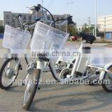 Three Wheel Electric Aluminium Cargo Tricycle Bicycle for Old People thumbnail-1