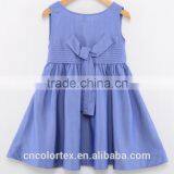 Girls Summer Cross-over Collar Bowknot Pleated Princess Vest Skirt thumbnail-2