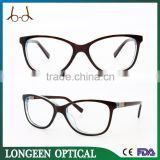 Brown Tortoise China Latest Trendy Spectacle Frame For Woman
