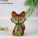 Garden Ornament Fox Garden Statue Solar Light thumbnail-2