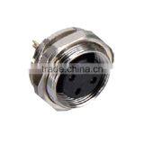 M16 3 Pole 3 Pin Panel Mount Connector Rear