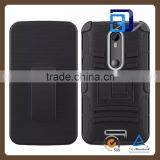 Chinese Supplier 3 in 1 Heavy Duty Shock Proof Belt Case For Motorola Moto X3 Lowest Price thumbnail-3