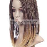 Blonde Kinky Twist Afro Braided Wig Lace Front African Box Micro Braid Wig thumbnail-3
