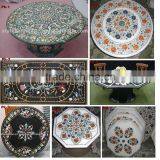 Marble Inlay Dining Table