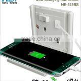 WHITE UK SOCKET USB 13A 1 GANG ELECTRIC WALL PLUG SOCKETS WITH 2 USB OUTLETS