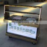 Frozen Yogurt Fruit Ice Cream Rolls Making Machine With Real Fruit thumbnail-1