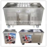 Single pan stir fried ice cream machine for sale