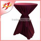 Hot Sale Cheap Custom Lycra Spandex Round High Bar Cocktail Table Cloth for Wedding thumbnail-2