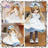 High Temperature Dark Blonde Loose Curly 1/6 Bjd Doll Wig thumbnail-1