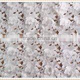Fashion White French 3D Flower Lace Fabric, Free Sample 3D Lace, French Embroidery Bridal Lace Fabric for Wedding Dress thumbnail-3