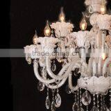 White Glass Home Decoration Chandeliers thumbnail-2