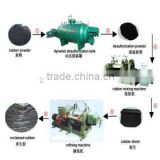 reclaimed rubber mixing rolls refining machine from waste tyre to reclaimed rubber