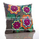 HANDCRAFT FLOWER EMBROIDERED BACKREST PILLOW