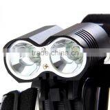 DARK KNIGHT LR-2 LED Cycling Lamp 4 Modes Headlamp Bike Handlebar Light - EU Plug thumbnail-2