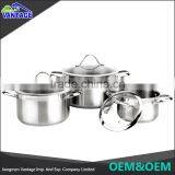 2016 Quality Stainless Steel Cookware Pot With Satin Polished Non-stick Coating Cast Iron Cookware Set thumbnail-1