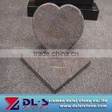 Red Heart Granite Headstone thumbnail-1