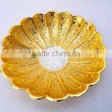 Promotional Gift New Year Beautiful Gift Gold and Silver Plated Brass Bowl thumbnail-1