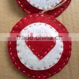 Felt Handmade Christmas Decoration/christmas Ornaments, Round thumbnail-1