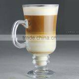 Haonai Wholesale Irish Coffee Milk Latte Juice Goblet Cup Cafe Glassware Glass Mug thumbnail-1
