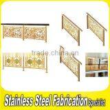 Engraved Decorative Integral Aluminum Stair Baluster thumbnail-3