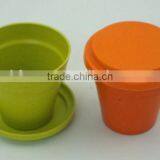 Eco-friendly Bamboo Fiber Flower Pots thumbnail-6