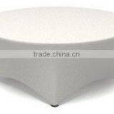 Hotsale White Spandex Plain Table Cover for Hotel Restaurant Weddings thumbnail-1