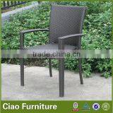Outdoor PE Rattan Furniture Garden Arm Chair With Cushion thumbnail-3