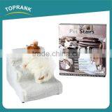 Hot Sale Easy Move Lightweight Soft Fleece Cover Portable Pet Dog Stairs for Beds thumbnail-1