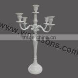 Standing White Candelabra,IndianCandelabra,Home Aluminium Candelabra thumbnail-1