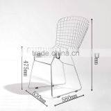 Modern Wire Chair Metal Base thumbnail-2