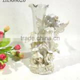 Resin Angel Figurines With Flower Vase thumbnail-1