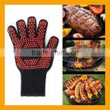 Non-Slip Kitchen Oven Mitts Heat Proof Gloves, Insulated Potholder for Cooking, Baking, Barbecue thumbnail-1