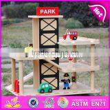 2017 New Products Funny Parking Toy Boys Wooden Garage Playset W04B051 thumbnail-6