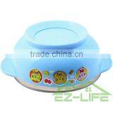 Shockproof Sucker and Handle Stainless Steel Baby Bowls With Lids thumbnail-2