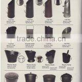 Fireplace Matte Black Metal Coal Bucket thumbnail-6