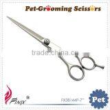 7" Golden Screw and Finger Rest Pet Grooming Scissors thumbnail-1