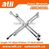 Length 14" 17-19-21-23mm Cross Wrench With CE Certificate thumbnail-1