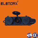 Rubber Three Way Waterproof Socket Outlet (6310E) thumbnail-1