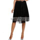 2016 New Women Princess Fairy Style 5 Layers Voile Tulle Maxi Bouffant Puffy Casual Chiffon Skirt thumbnail-2