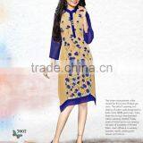 Kurti New Morden Fancy Long Kurta Embroidery Kurti Latest Kurti Designs Wholesale thumbnail-1
